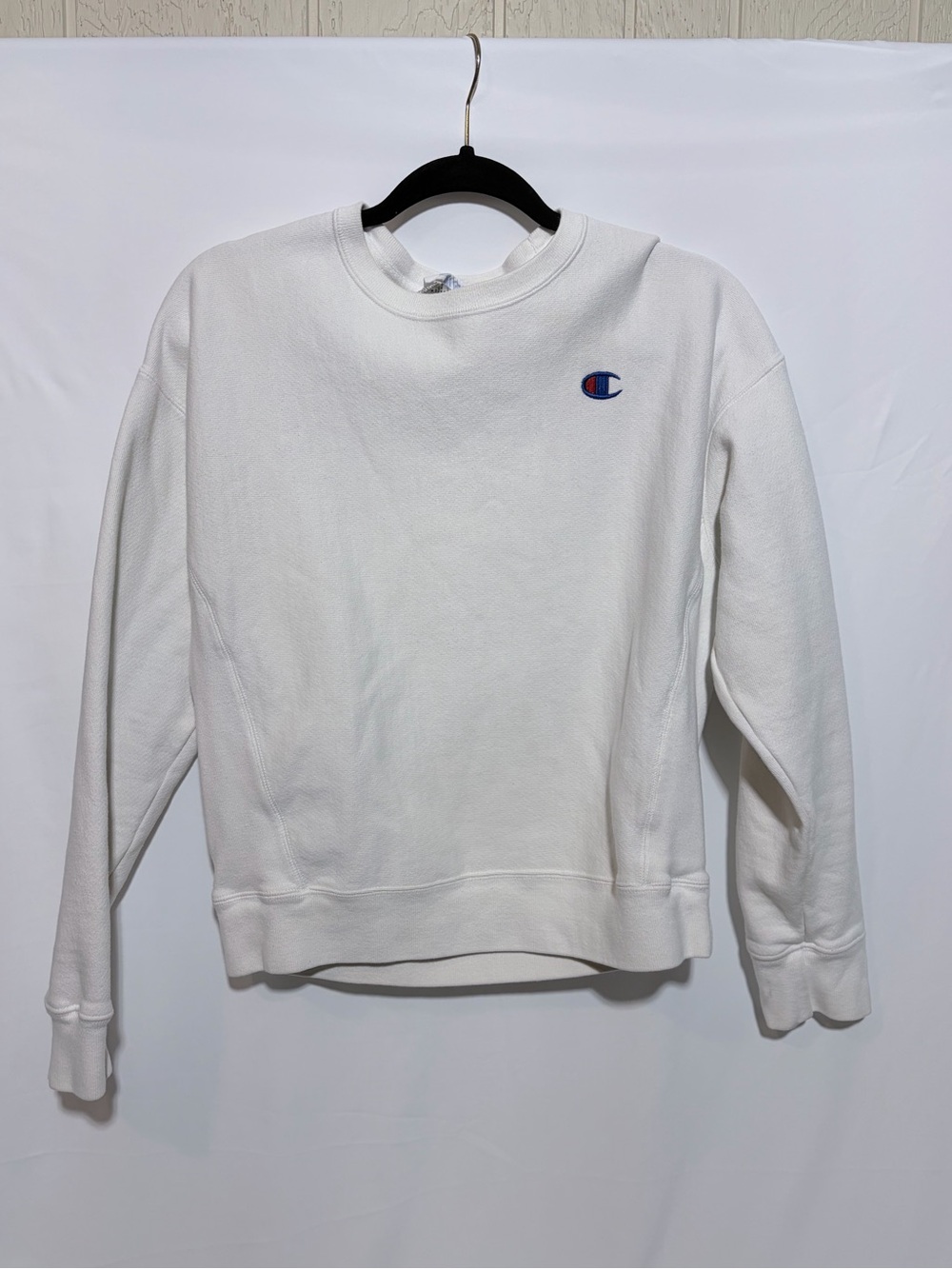 Champion White Crewneck Sweatshirt size Medium